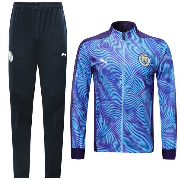 Survetement Foot Manchester City 2019 2020 Purpura Azul
